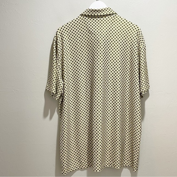 CHASE 54 Men’s Yellow Brown Geometric Print Golf Polo Quick Dry Short Slv Sz XL - Picture 3 of 8